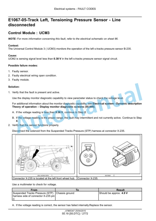 New Holland CR6.80, CR6.90, CR7.90, CR8.90, CR9.90 Tier 4B Final Combine Service Manual 47865347 5 New Holland CR6.80, CR6.90, CR7.90, CR8.90, CR9.90 Tier 4B Final Combine Service Manual 47865347 - Image 5