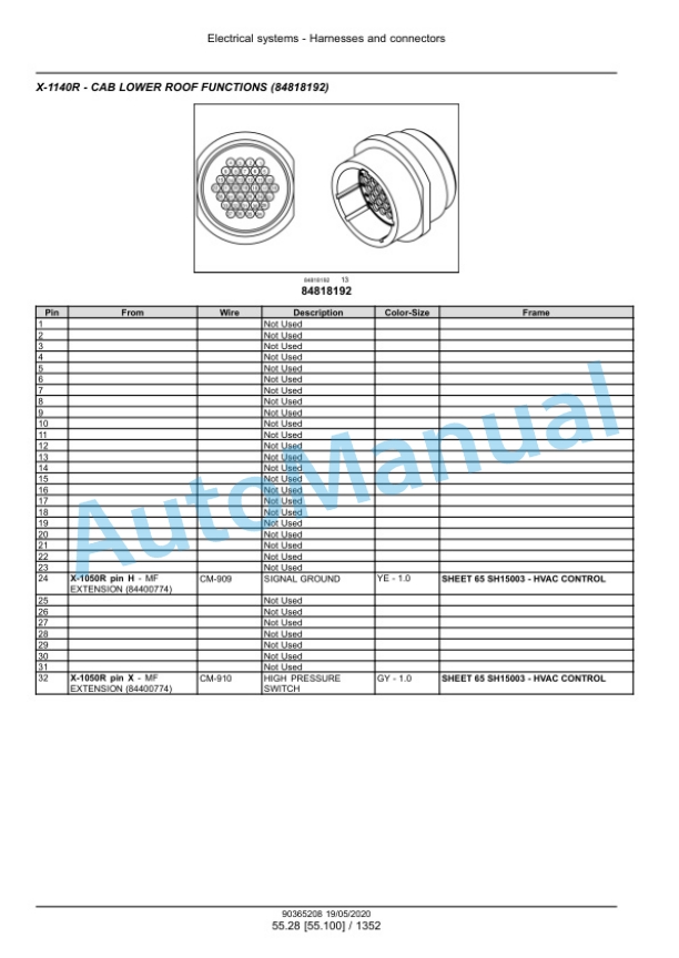 New Holland CR7.80 Revelation, CR7.90 Revelation, CR8.80 Revelation, CR8.90 Revelation, CR9.80 Revelation, CR9.90 Revelation, CR10.90 Revelation Combine Service Manual 90365208 3 New Holland CR7.80 Revelation, CR7.90 Revelation, CR8.80 Revelation, CR8.90 Revelation, CR9.80 Revelation, CR9.90 Revelation, CR10.90 Revelation Combine Service Manual 90365208 - Image 3