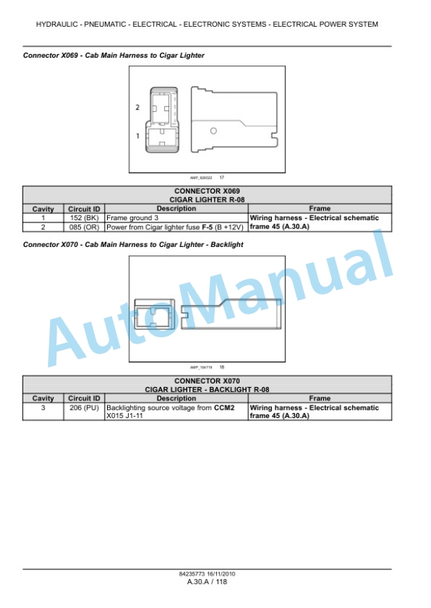 New Holland CR9040, CR9060, CR9065, CR9070, CR9080 Combine Service Manual 84374226-3