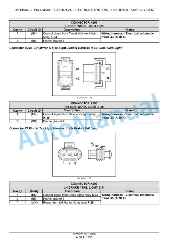 New Holland CR9040, CR9060, CR9065, CR9070, CR9080 Combine Service Manual 84374226-5
