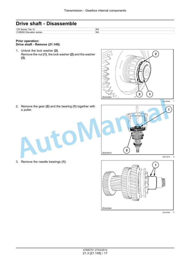 New Holland CR9090, CX8080, CX8090 Elevation Tier 4A Combine Service Manual 47712609 3 New Holland CR9090, CX8080, CX8090 Elevation Tier 4A Combine Service Manual 47712609 - Image 3