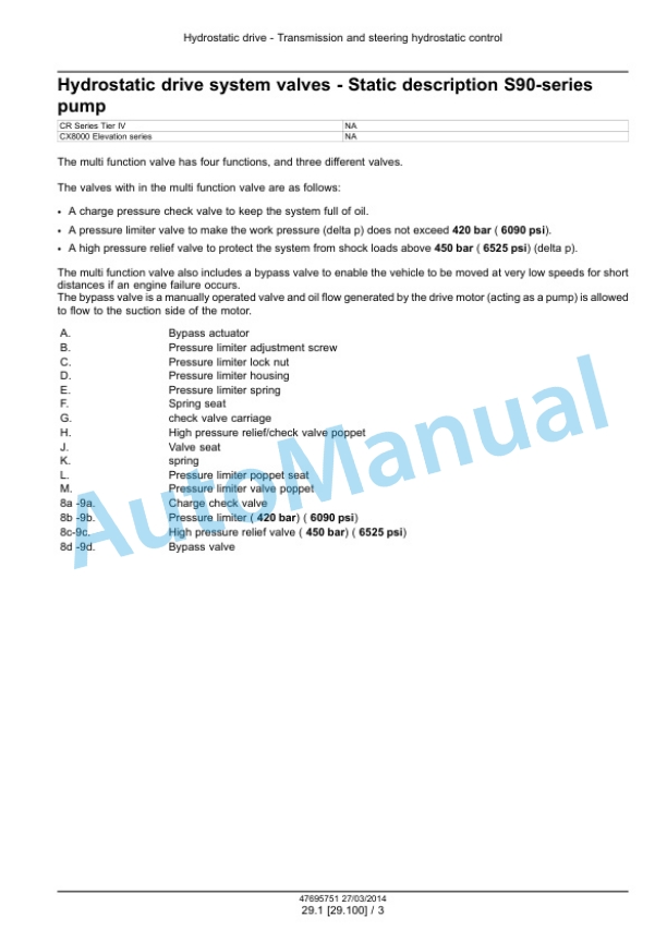 New Holland CR9090, CX8080, CX8090 Elevation Tier 4A Combine Service Manual 47712609 4 New Holland CR9090, CX8080, CX8090 Elevation Tier 4A Combine Service Manual 47712609 - Image 4
