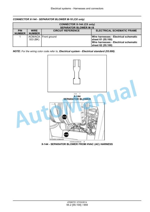 New Holland CR9090, CX8080, CX8090 Elevation Tier 4A Combine Service Manual 47712613 2 New Holland CR9090, CX8080, CX8090 Elevation Tier 4A Combine Service Manual 47712613-2