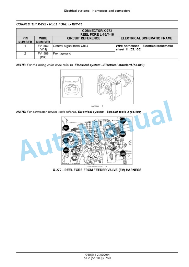 New Holland CR9090, CX8080, CX8090 Elevation Tier 4A Combine Service Manual 47712613 3 New Holland CR9090, CX8080, CX8090 Elevation Tier 4A Combine Service Manual 47712613-3