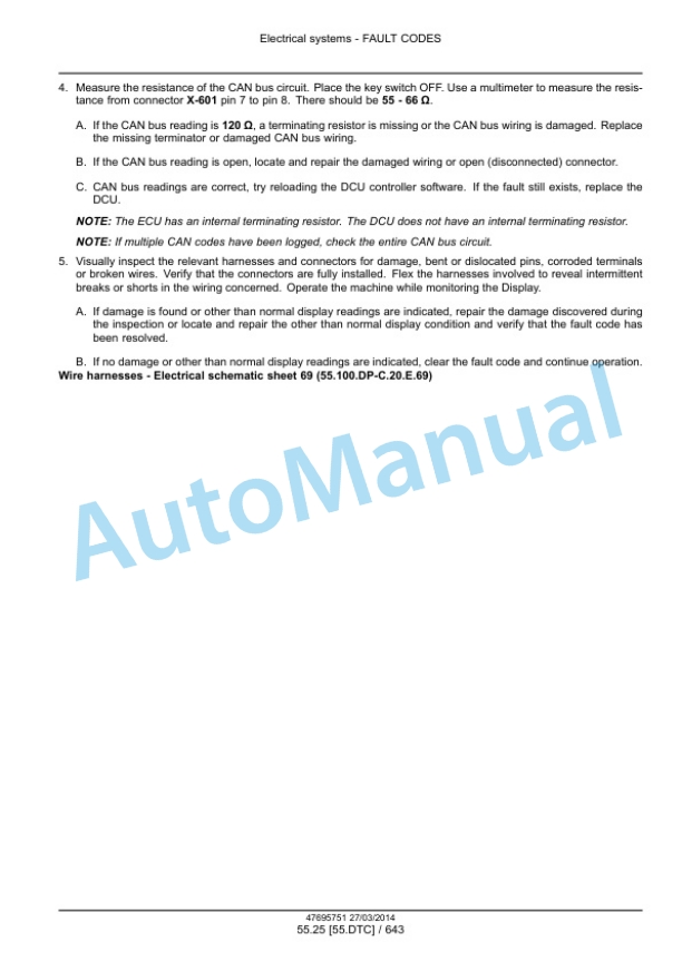 New Holland CR9090, CX8080, CX8090 Elevation Tier 4A Combine Service Manual 47712617-5