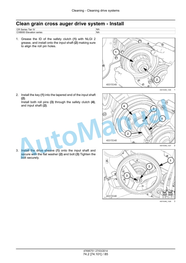 New Holland CR9090, CX8080, CX8090 Elevation Tier 4A Combine Service Manual 47712620 3 New Holland CR9090, CX8080, CX8090 Elevation Tier 4A Combine Service Manual 47712620 - Image 3