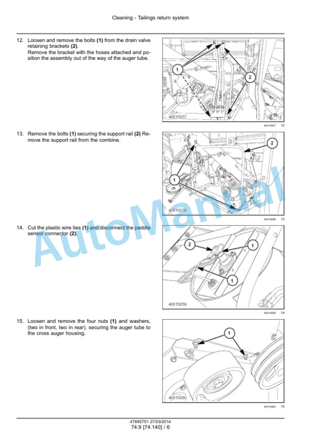 New Holland CR9090, CX8080, CX8090 Elevation Tier 4A Combine Service Manual 47712620 4 New Holland CR9090, CX8080, CX8090 Elevation Tier 4A Combine Service Manual 47712620 - Image 4