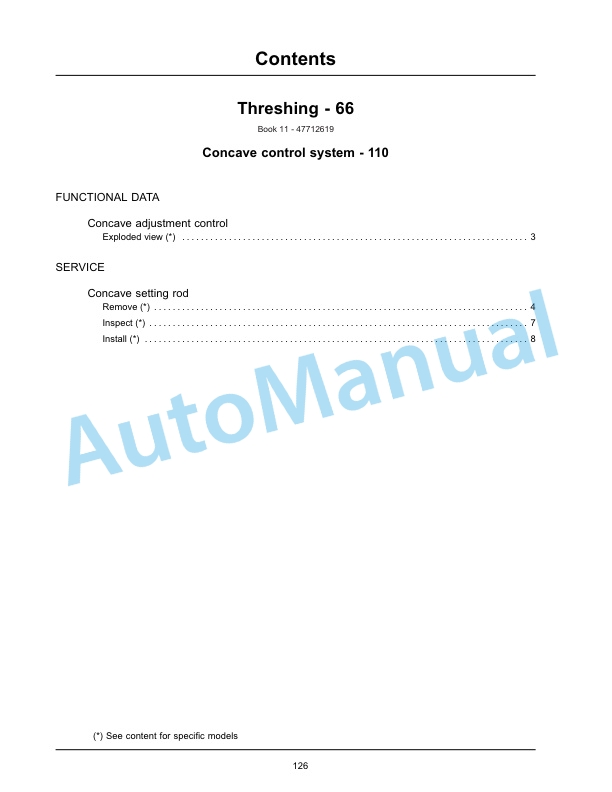 New Holland CR9090, CX8080, CX8090 Elevation Tier 4A Combine Service Manual 47712621-5