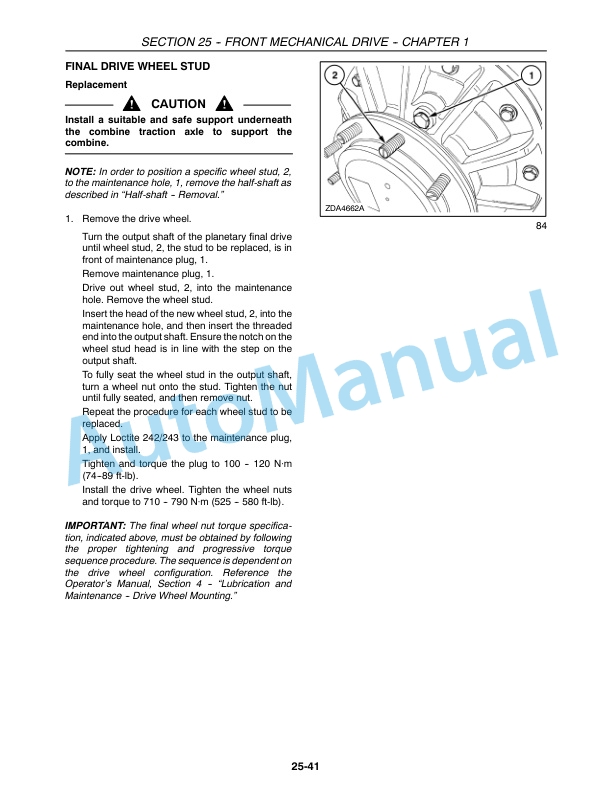 New Holland CR920, CR940, CR960, CR970 Combine Repair Manual 87600555 5 New Holland CR920, CR940, CR960, CR970 Combine Repair Manual 87600555-5