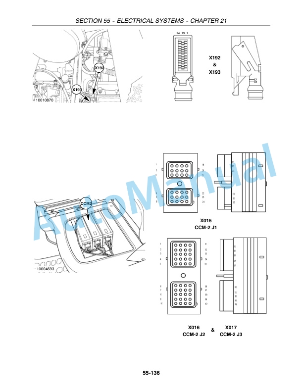 New Holland CR920, CR940, CR960, CR970 Combine Repair Manual 87600565 5 New Holland CR920, CR940, CR960, CR970 Combine Repair Manual 87600565-5