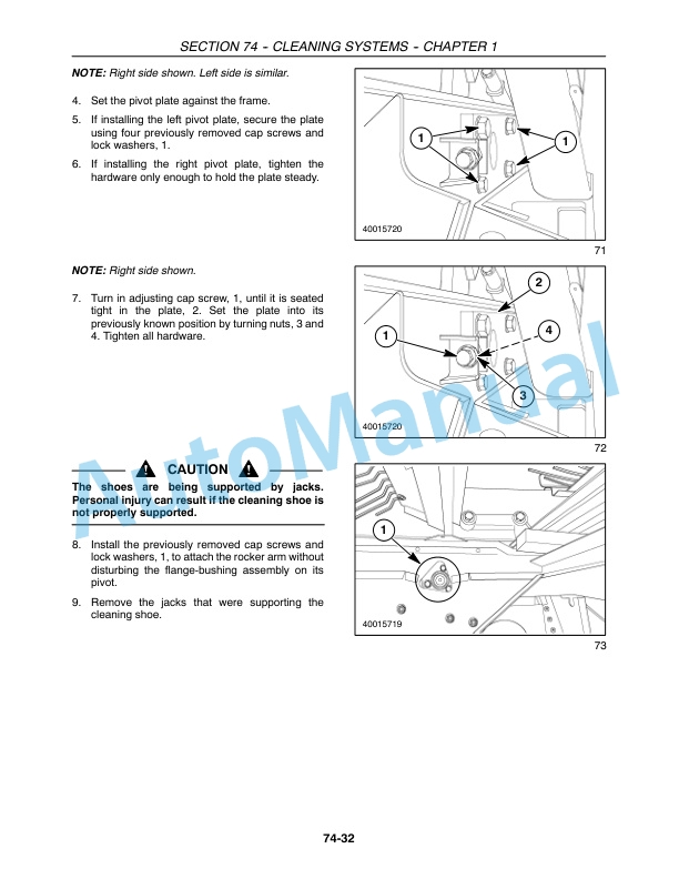 New Holland CR920, CR940, CR960, CR970 Combine Repair Manual 87600568 2 New Holland CR920, CR940, CR960, CR970 Combine Repair Manual 87600568-2