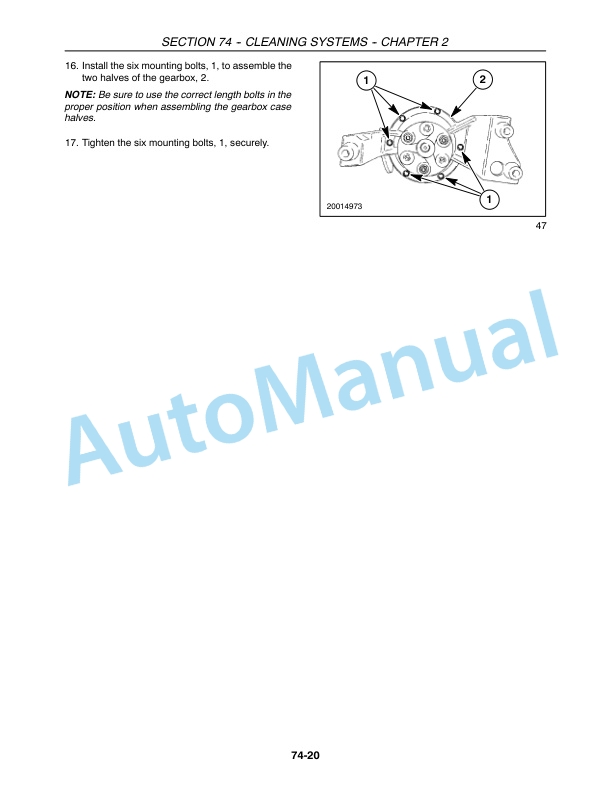 New Holland CR920, CR940, CR960, CR970 Combine Repair Manual 87600568 3 New Holland CR920, CR940, CR960, CR970 Combine Repair Manual 87600568-3