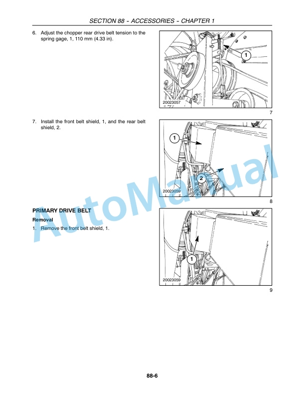 New Holland CR920, CR940, CR960, CR970 Combine Repair Manual 87600569 3 New Holland CR920, CR940, CR960, CR970 Combine Repair Manual 87600569-3