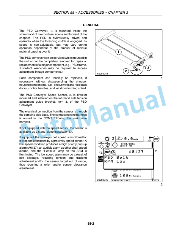 New Holland CR920, CR940, CR960, CR970 Combine Repair Manual 87600569 4 New Holland CR920, CR940, CR960, CR970 Combine Repair Manual 87600569-4