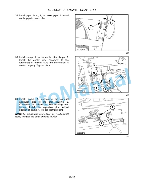 New Holland CR940, CR960, CR970 Combine Repair Manual 87682453-2
