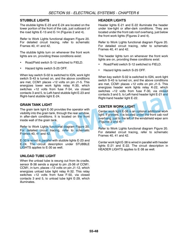 New Holland CR940, CR960, CR970 Combine Repair Manual 87682457 2 New Holland CR940, CR960, CR970 Combine Repair Manual 87682457-2