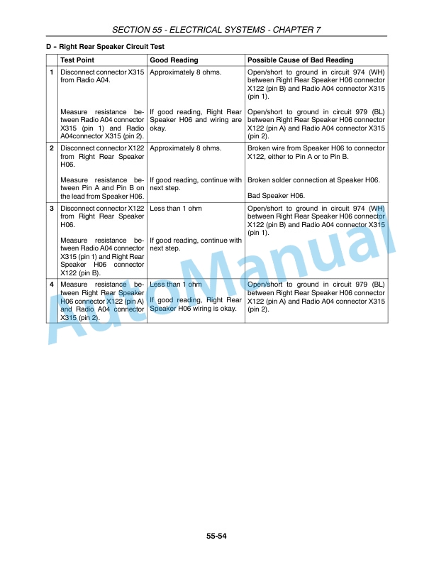 New Holland CR940, CR960, CR970 Combine Repair Manual 87682457 4 New Holland CR940, CR960, CR970 Combine Repair Manual 87682457-4