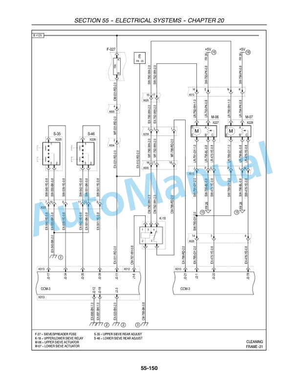 New Holland CR940, CR960, CR970 Combine Repair Manual 87682461-4