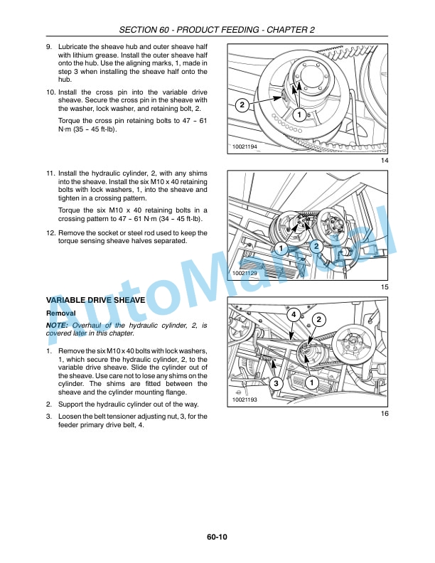 New Holland CR940, CR960, CR970 Combine Repair Manual 87682467 5 New Holland CR940, CR960, CR970 Combine Repair Manual 87682467 - Image 5