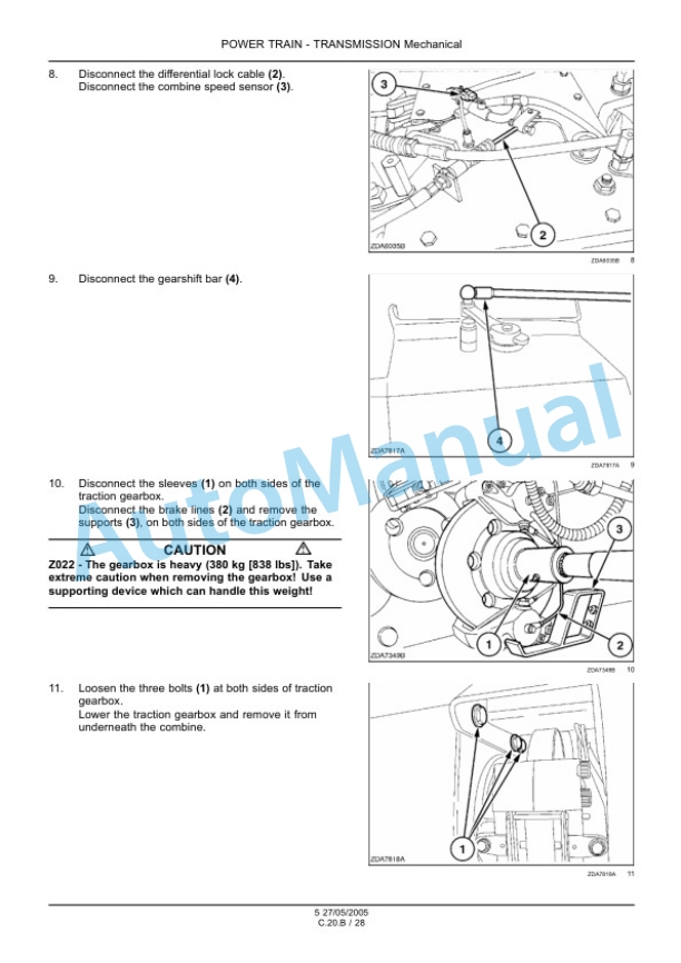 New Holland CS520, CS540, CS640, CS660, CL560 Repair Manual 6043401100 3 New Holland CS520, CS540, CS640, CS660, CL560 Repair Manual 6043401100-3