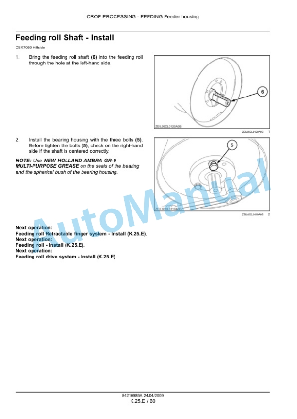 New Holland CSX7000 Service Manual 84210989A 5 New Holland CSX7000 Service Manual 84210989A-5