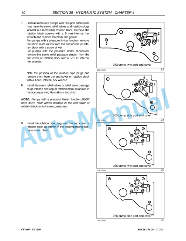 New Holland CV1100, CV1500 Compactor Service Manual 6045613100 4 New Holland CV1100, CV1500 Compactor Service Manual 6045613100 - Image 4