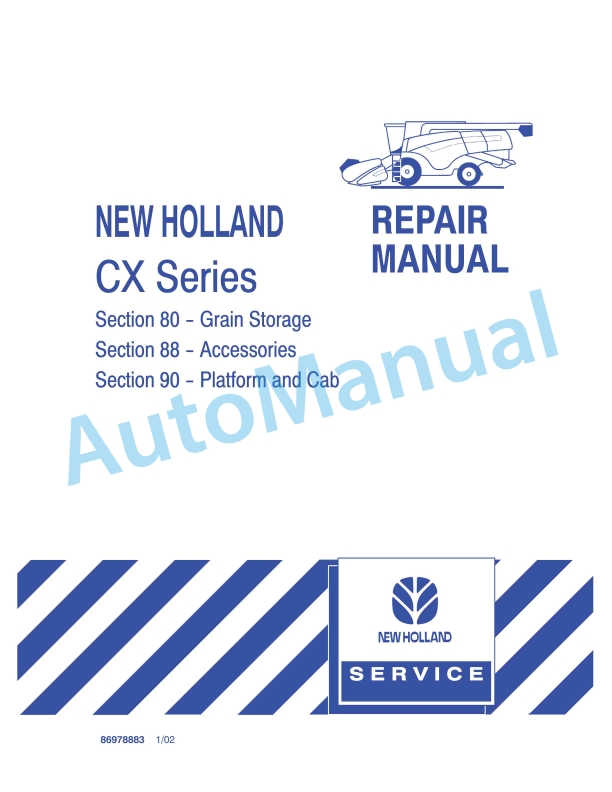 New Holland CX Series Repair Manual 86978883