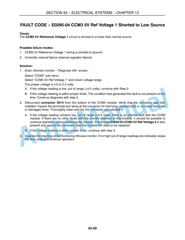 New Holland CX Series Repair Manual 87360009-3