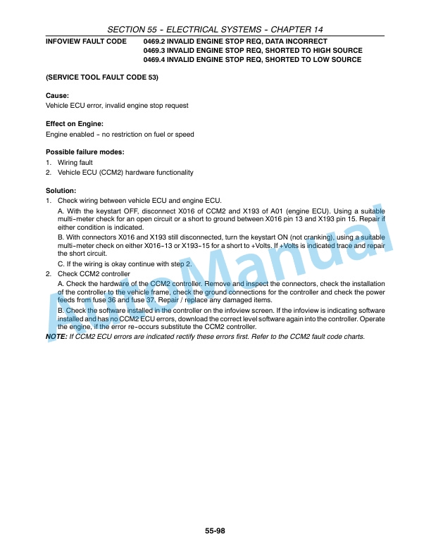 New Holland CX Series Repair Manual 87360010 3 New Holland CX Series Repair Manual 87360010-3