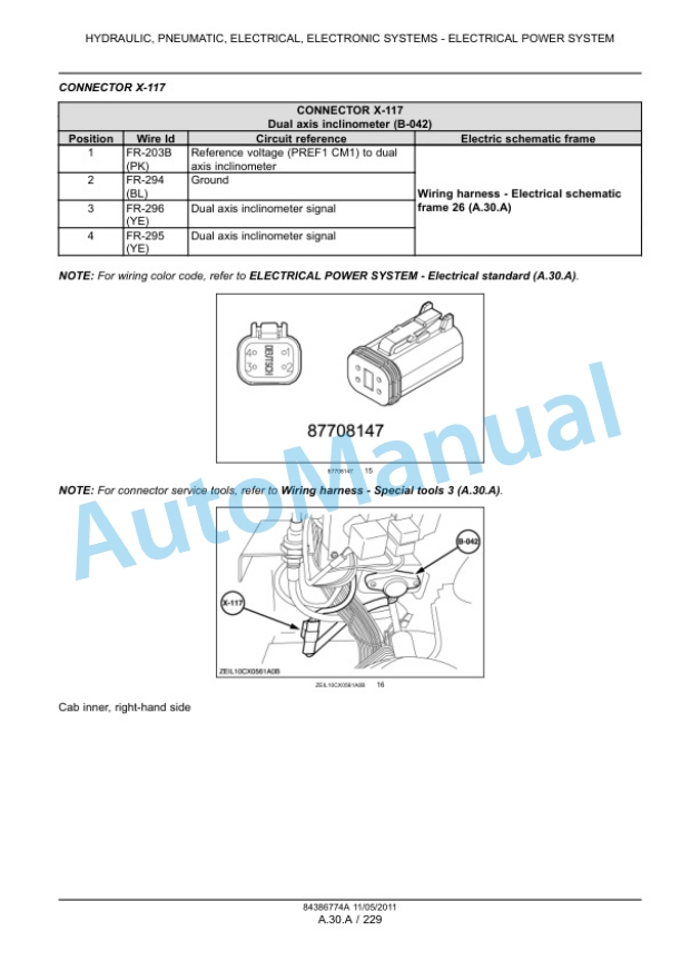 New Holland CX5000, CX6000 Series Combine Service Manual 84386774A 2 New Holland CX5000, CX6000 Series Combine Service Manual 84386774A-2