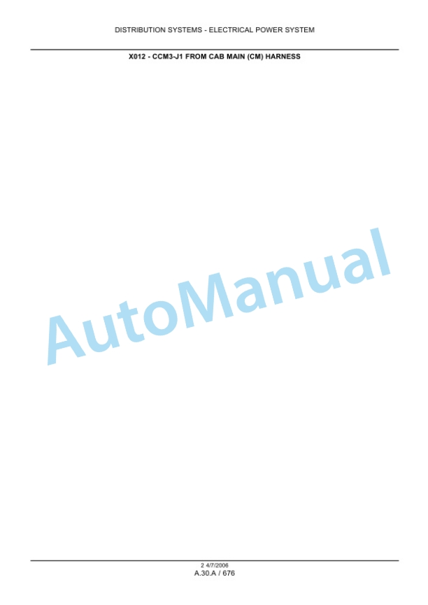 New Holland CX720, CX740, CX760, CX780, CX820, CX840, CX860, CX880 Repair Manual 6043400106 2 New Holland CX720, CX740, CX760, CX780, CX820, CX840, CX860, CX880 Repair Manual 6043400106-2