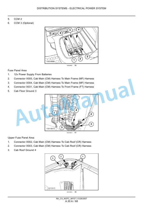 New Holland CX8070, CX8080, CX8090 Combine Repair Manual 87690999 2 New Holland CX8070, CX8080, CX8090 Combine Repair Manual 87690999-2