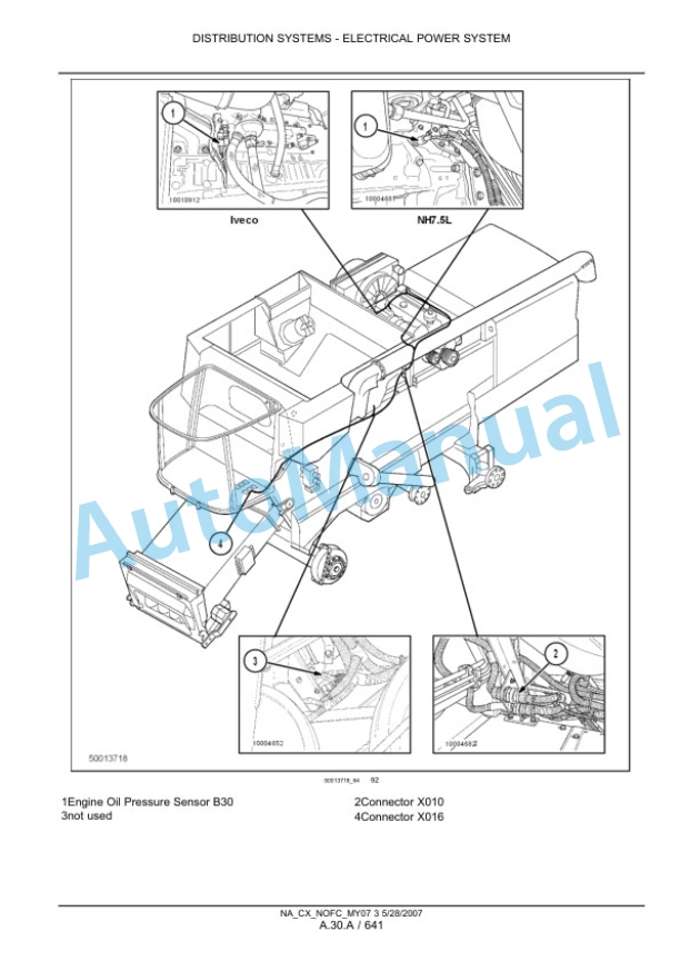 New Holland CX8070, CX8080, CX8090 Combine Repair Manual 87691000 5 New Holland CX8070, CX8080, CX8090 Combine Repair Manual 87691000-5