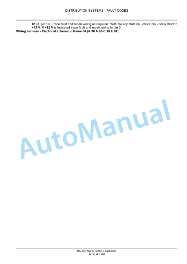 New Holland CX8070, CX8080, CX8090 Combine Repair Manual 87691002 2 New Holland CX8070, CX8080, CX8090 Combine Repair Manual 87691002-2