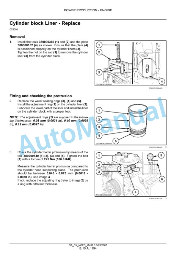 New Holland CX8070, CX8080, CX8090 Combine Repair Manual 87691006 4 New Holland CX8070, CX8080, CX8090 Combine Repair Manual 87691006-4