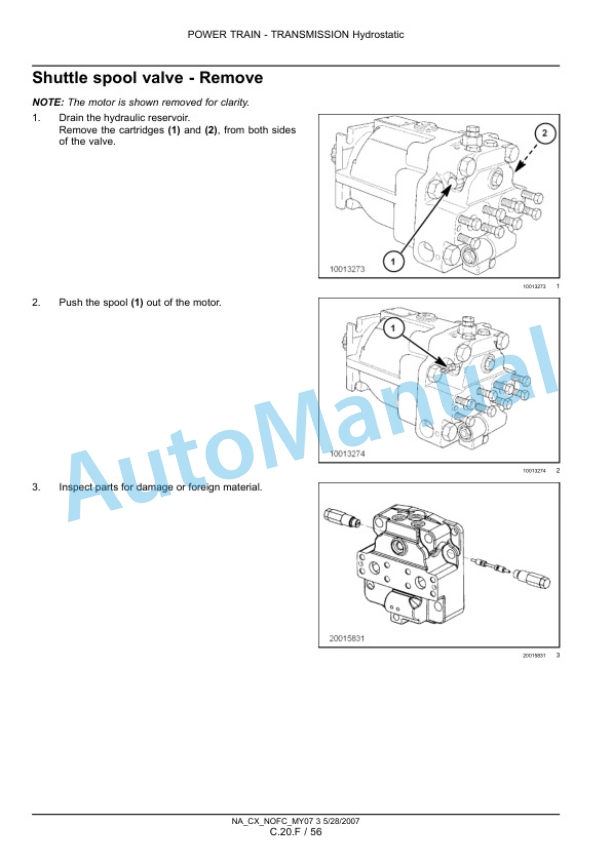 New Holland CX8070, CX8080, CX8090 Combine Repair Manual 87691007 4 New Holland CX8070, CX8080, CX8090 Combine Repair Manual 87691007-4