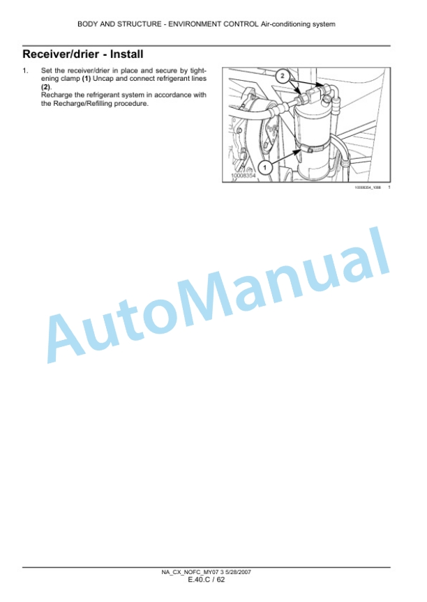 New Holland CX8070, CX8080, CX8090 Combine Repair Manual 87691009 5 New Holland CX8070, CX8080, CX8090 Combine Repair Manual 87691009-5
