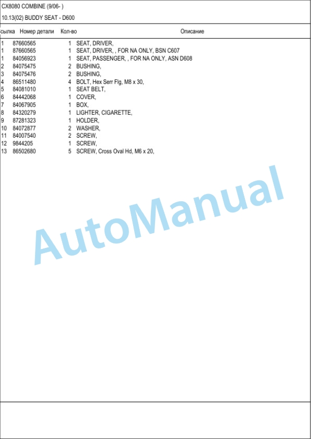 New Holland CX8080 Combine Operation and Maintenance Manual 3 New Holland CX8080 Combine Operation and Maintenance Manual-3