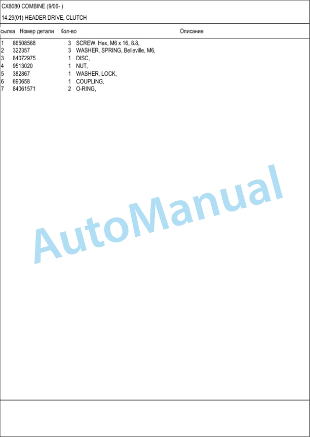 New Holland CX8080 Combine Operation and Maintenance Manual 4 New Holland CX8080 Combine Operation and Maintenance Manual-4