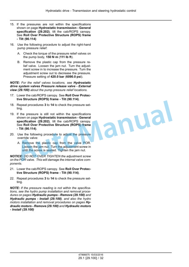 Alternative view of New Holland D150B Crawler Dozer Service Manual 47998875
