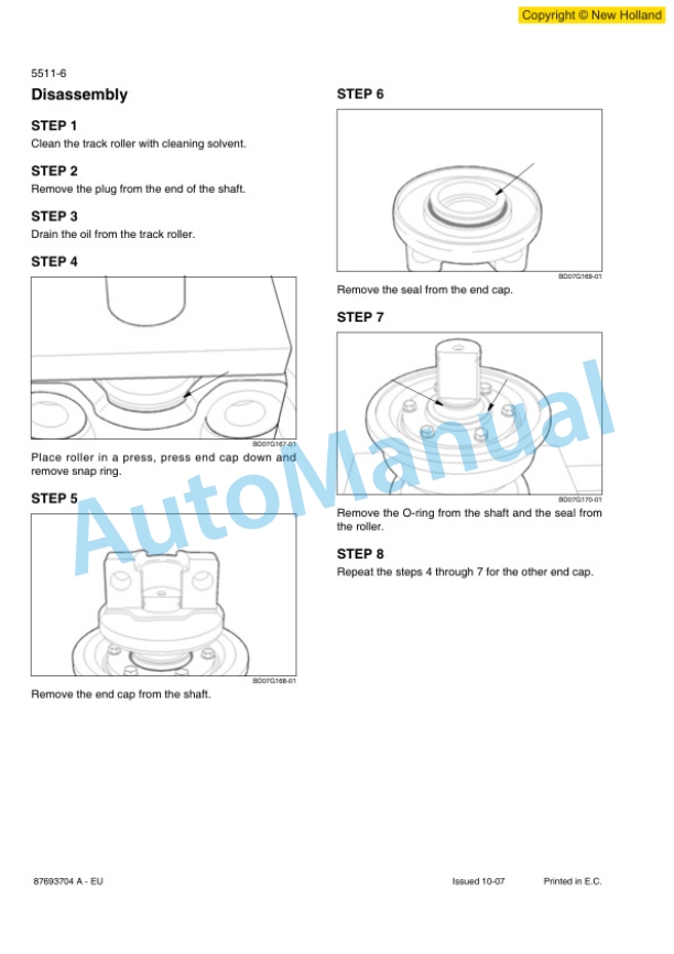 New Holland D150B Crawler Repair Manual 87693704A-EU 3 New Holland D150B Crawler Repair Manual 87693704A-EU-3