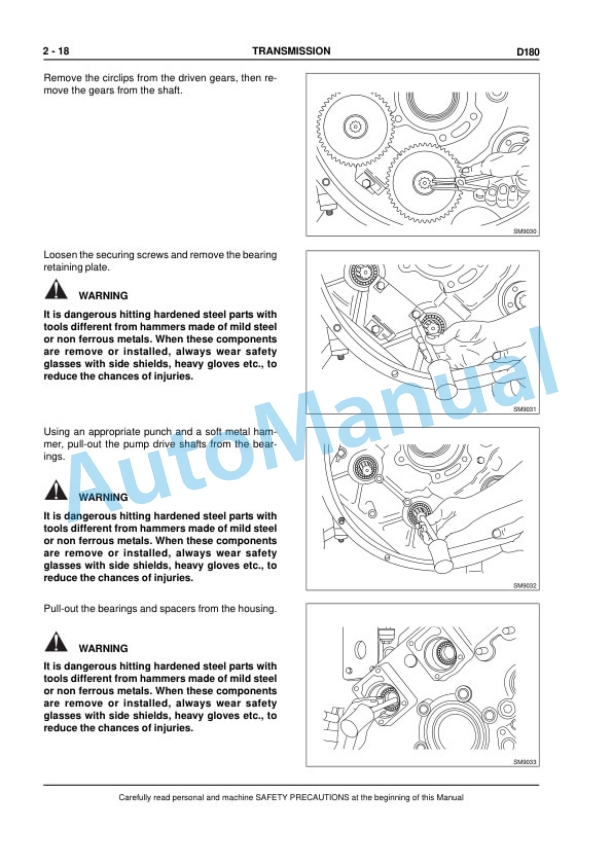 New Holland D180 Crawler Dozer Workshop Manual 6041352200 2 New Holland D180 Crawler Dozer Workshop Manual 6041352200-2