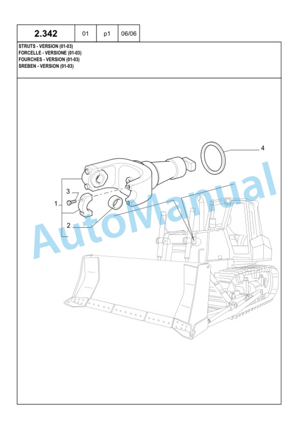 New Holland D180 Crawler Tractor Parts Catalogue 6040435000 BR 3 New Holland D180 Crawler Tractor Parts Catalogue 6040435000 BR-3