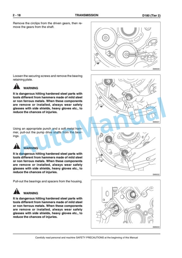 New Holland D180 Tier 2 Crawler Dozer Workshop Manual 6040239001 2 New Holland D180 Tier 2 Crawler Dozer Workshop Manual 6040239001-2