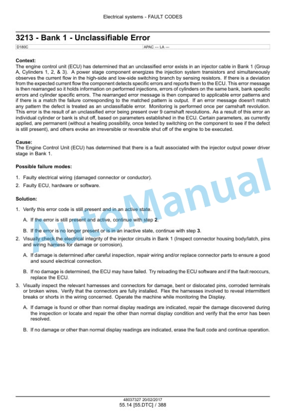 New Holland D180C Tier 2, Tier 3 Crawler Dozer Service Manual 48037327 4 New Holland D180C Tier 2, Tier 3 Crawler Dozer Service Manual 48037327 - Image 4