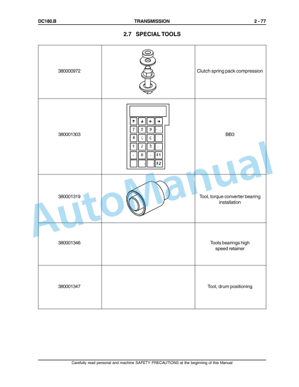 New Holland DC180.B Crawler Dozer Service Manual 6036709100NA 3 New Holland DC180.B Crawler Dozer Service Manual 6036709100NA - Image 3