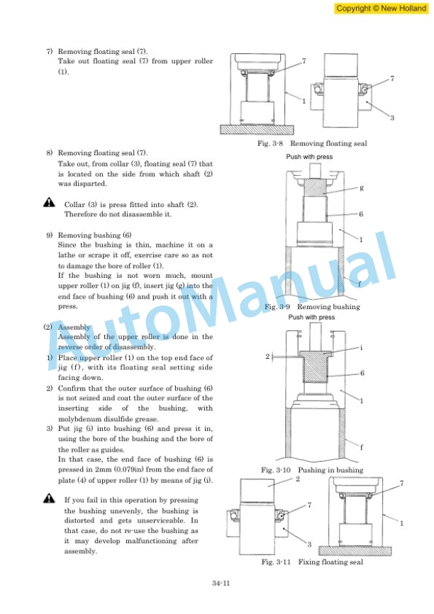 New Holland E115SR, E135SR Excavator Workshop Manual 60413426 4 New Holland E115SR, E135SR Excavator Workshop Manual 60413426-4