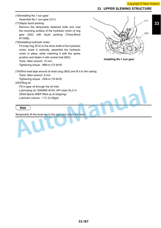 New Holland E140CSR Crawler Excavator Service Manual 47381457A 4 New Holland E140CSR Crawler Excavator Service Manual 47381457A-4