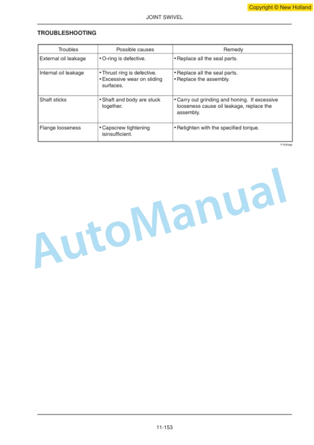 New Holland E16, E18 Excavator Workshop Manual 60413396 4 New Holland E16, E18 Excavator Workshop Manual 60413396-4