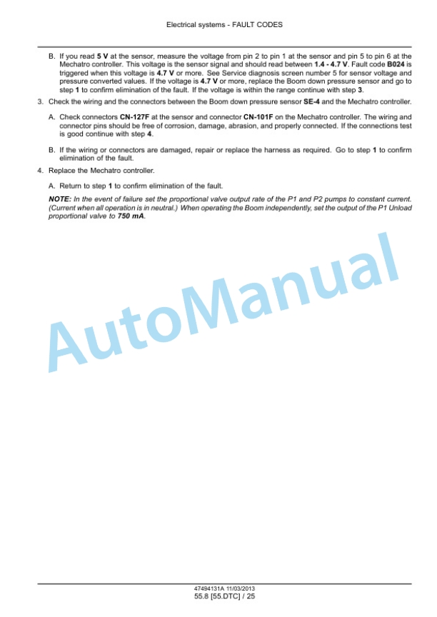 New Holland E175C Crawler Excavator Service Manual 47494131A 5 New Holland E175C Crawler Excavator Service Manual 47494131A-5